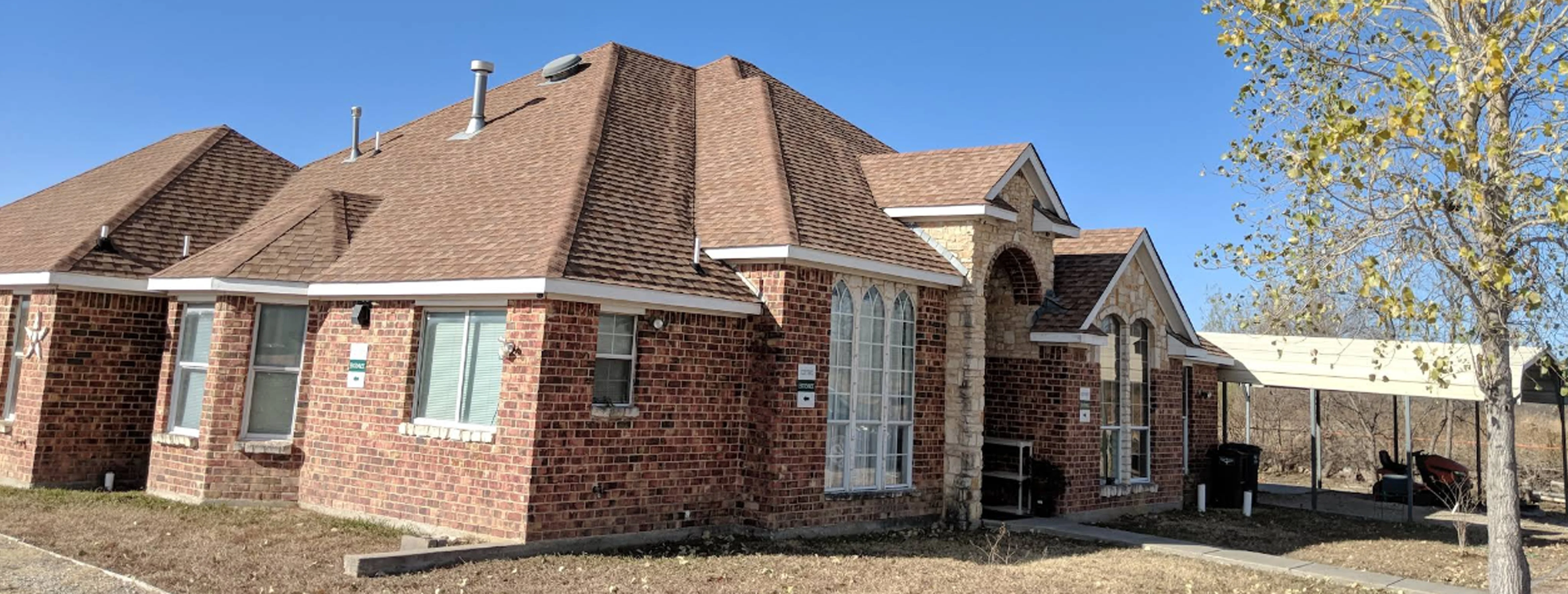 Exterior view of Keller Islamic Center Fort Worth building